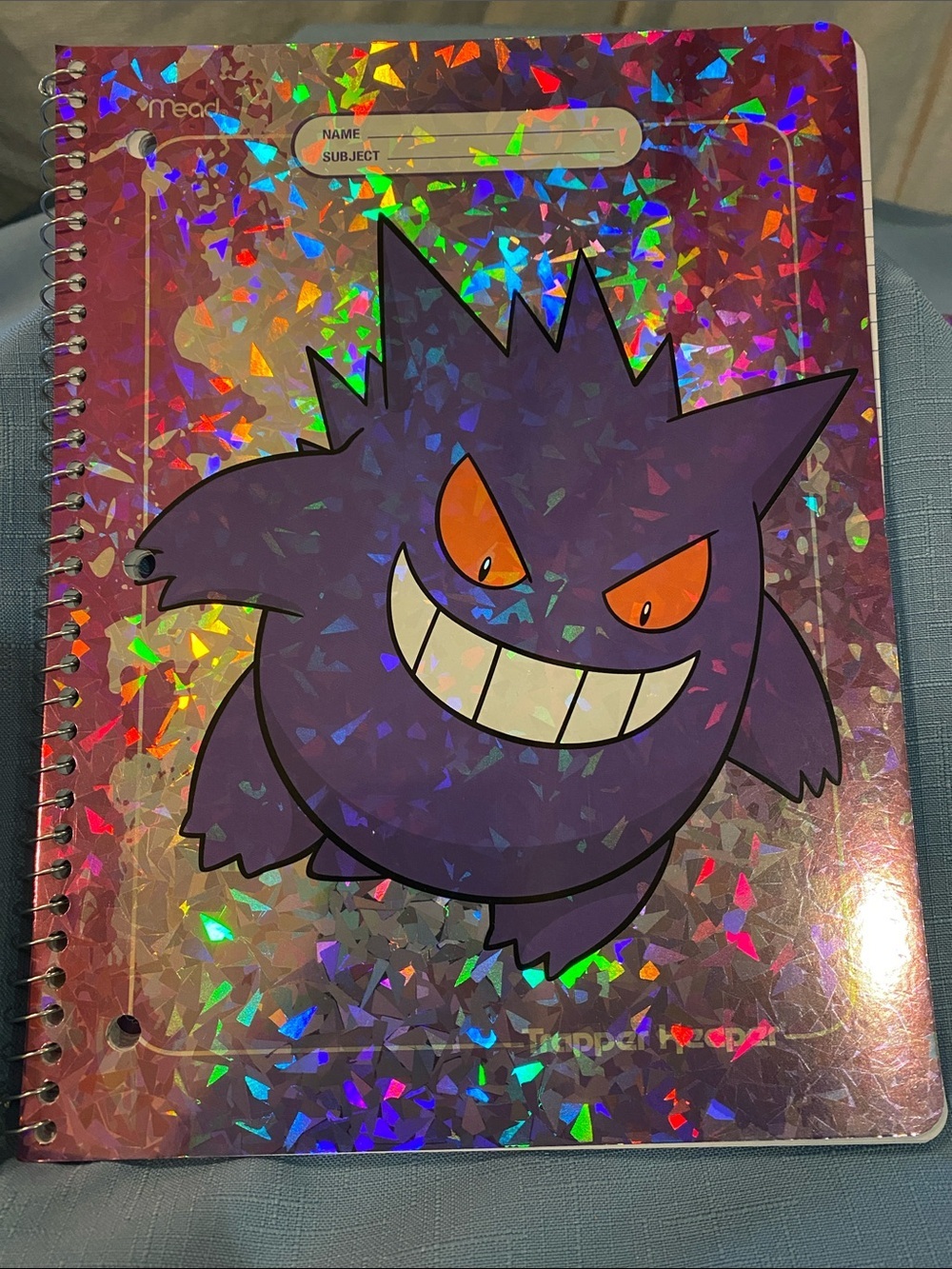 Mead Trapper Keeper Pokemon Gengar Spiral Notebook College Ruled 80 Target